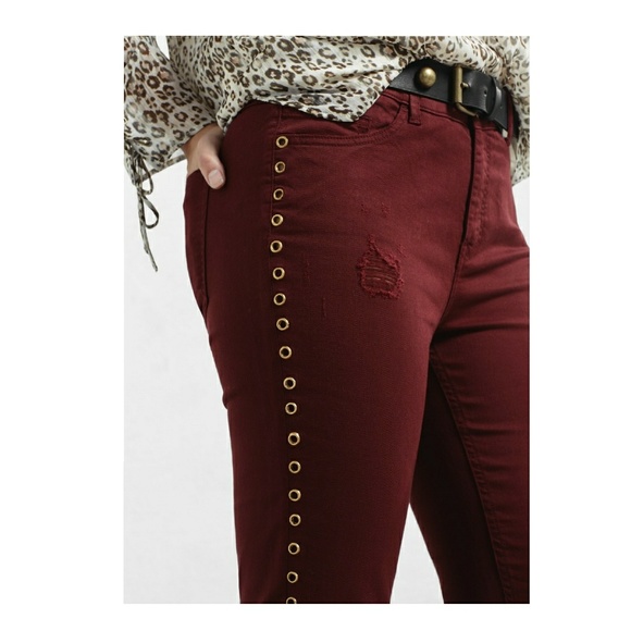 Jeans w/Gold Rivets - Picture 2 of 4